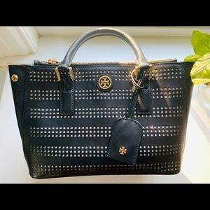 Tory Burch Robinson Perforated Mini Tote